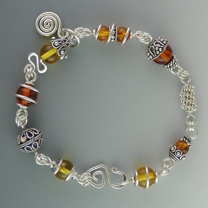 Shades of Amber Bracelet, brs-109