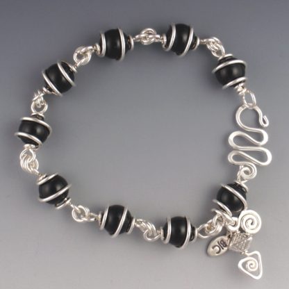 Black Onyx Bracelet, brs-144