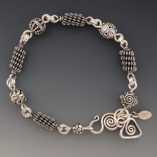 Oxidized Silver Bracelet, ers-149ox