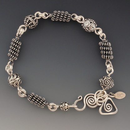 Oxidized Silver Bracelet, ers-149ox