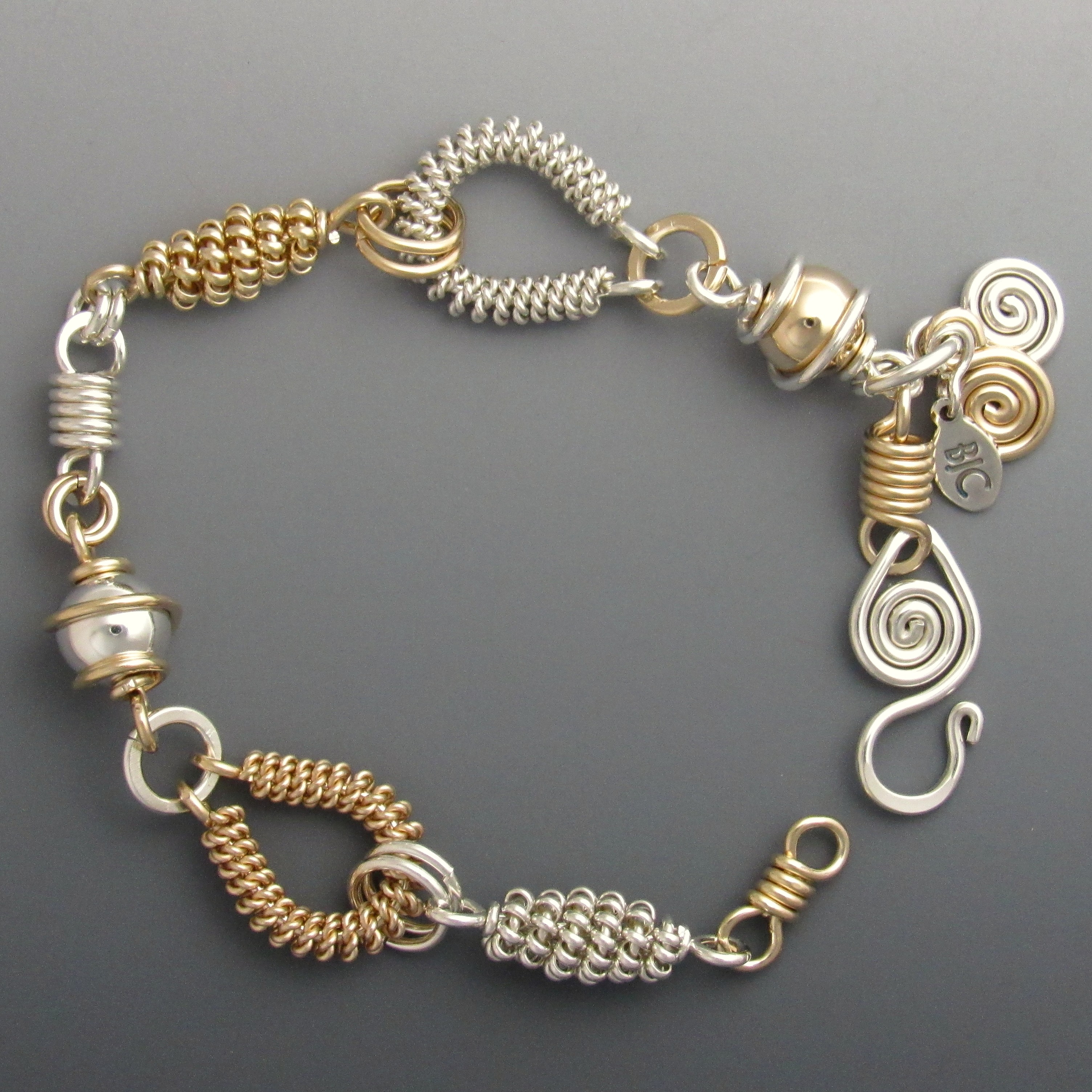 Silver and Gold Bracelet - BJChristian Designs Jewelry - Beauty For ...