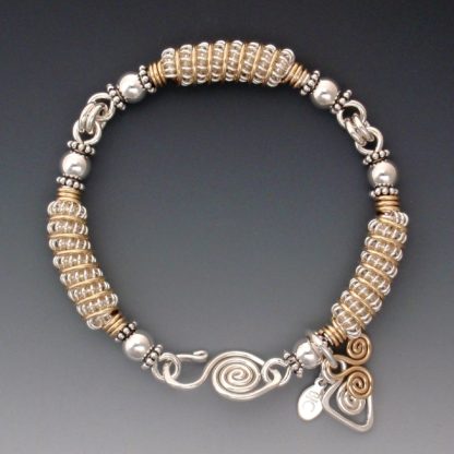 Silver & Gold Glow Bracelet, brsg-158