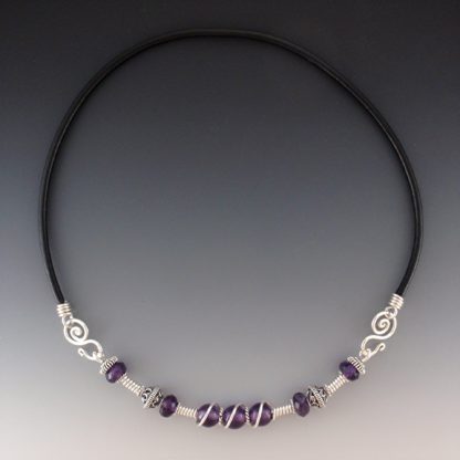 Amethyst Choker, chs-114