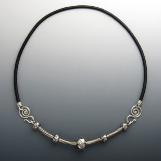 Silver Origami Choker, chs-80