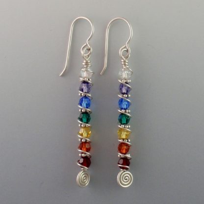 7 Chakra Crystal Earrings