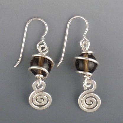 Smoky Quartz Earrings, ers-284