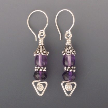 Amethyst Earrings, ers-347