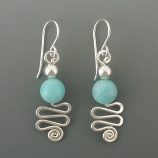 Amazonite Earrings, ers-367