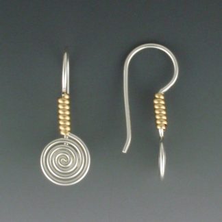 Silver and Gold Earrings, ersg-271
