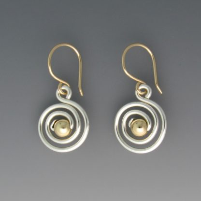 Silver and Gold Earrings, ersg-273