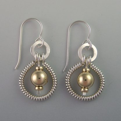 Silver & Gold Earrings, ersg-325