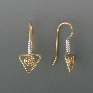 Silver and Gold Earrings, ergs-340