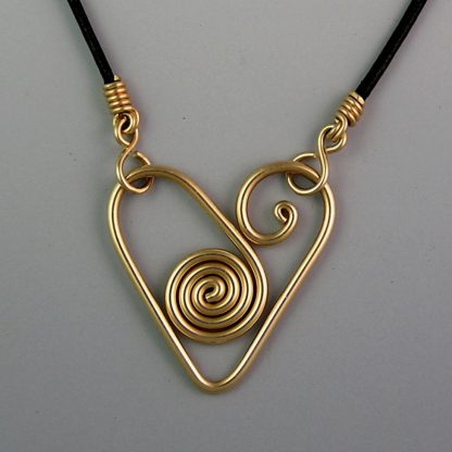 One Heart Necklace in Gold, nkg-79