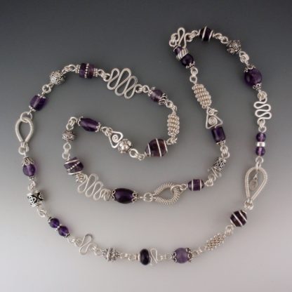 Amethyst Necklace, nks-102