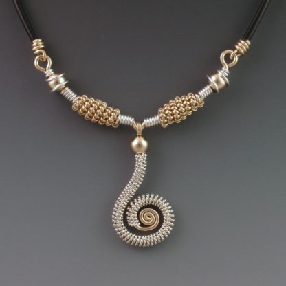 Silver and Gold Necklace, nksg-91