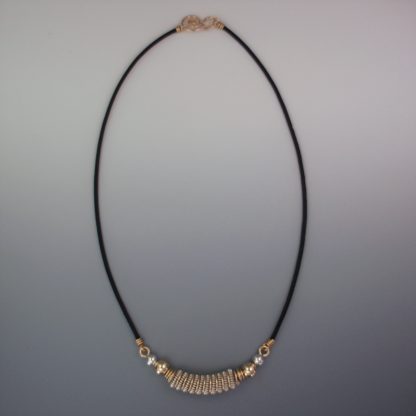 Silver and Gold Necklace, nksg-93