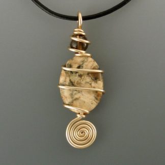 Feldspar Gold Pendant, pdg-260