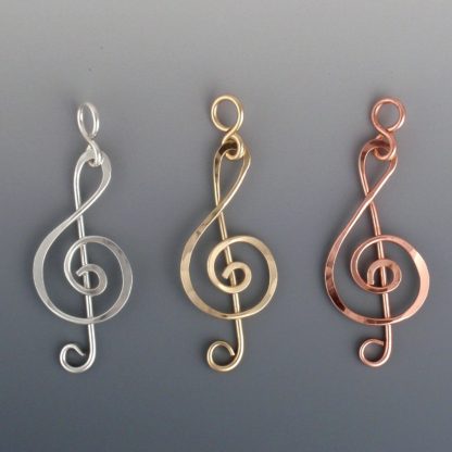 Treble Clef Pendant, pds-246