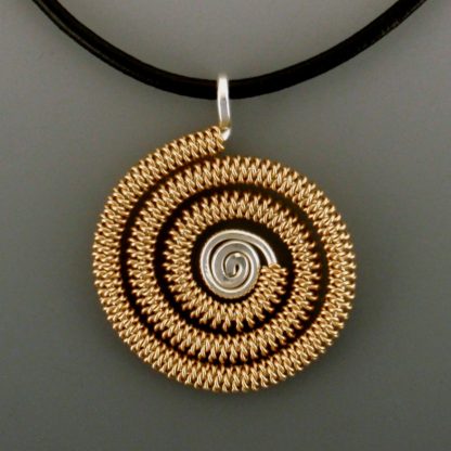 Silver and Gold Pendant, pdsg-254