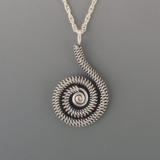 Silver Spiral Pendant, pds-288