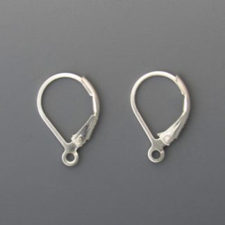 Silver Leverback Earwires