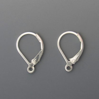 Silver Leverback Earwires