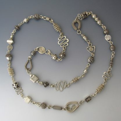 Silver Necklace, nks-101.2