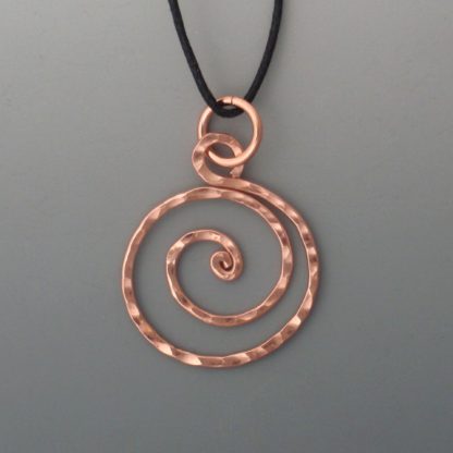 Copper Spiral Pendant, pdc-264