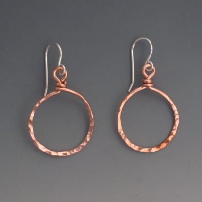 Hoop Earrings in Copper, erc-464