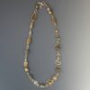 Silver Gold Necklace 18in, nksg-109