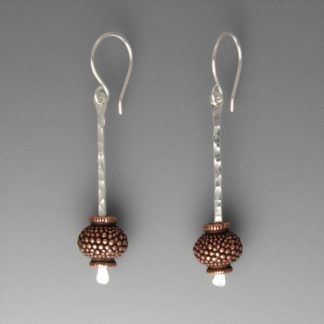 Copper and Silver Earrings, ersc-790