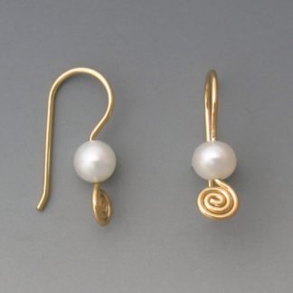 Pearl Gold Earrings, erg-416