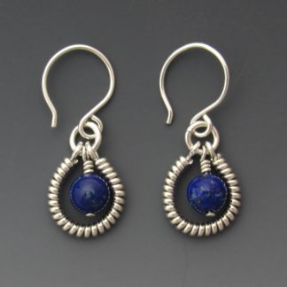 lapis earrings, ers-385