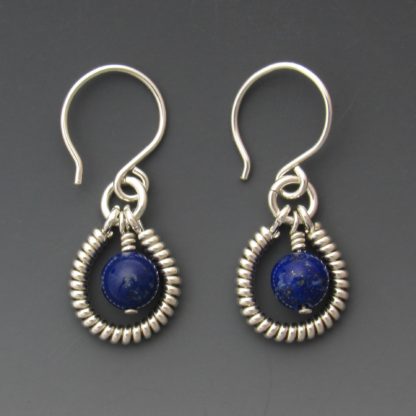 lapis earrings, ers-385