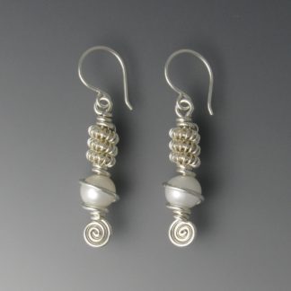Pearl Earrings, ers-800-prl