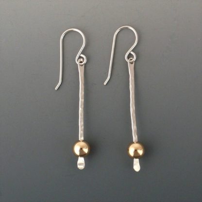 Silver and Gold Earirngs, ersg-457