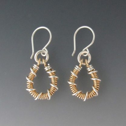 Silver and Gold Earrings, ersg-797