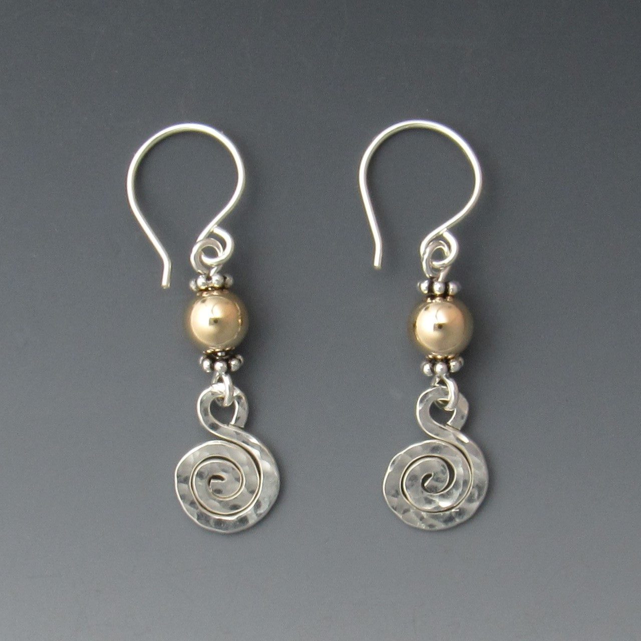 Silver and Gold Earrings for sale, BJChristian Designs Jewelry