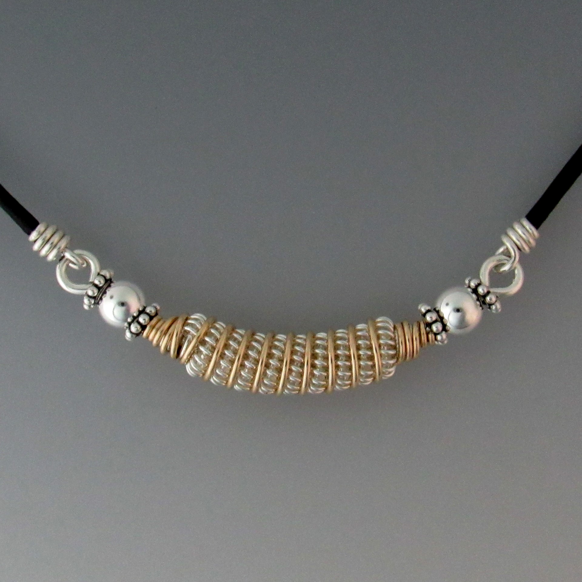 Silver and Gold Necklace - BJChristian Designs Jewelry - Beauty For ...