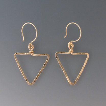 Triangle Earrings in Gold, erg-783