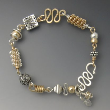 Silver and Gold Bracelet, brsg-126