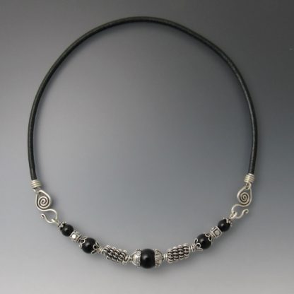 Black Onyx Choker, chs-118