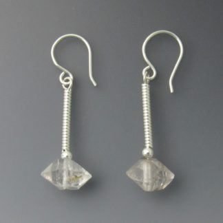 Herkimer Diamond Quartz Earrings, ers-795