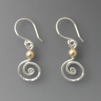 Silver and Gold Earrings, ersg-803