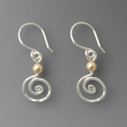 Silver and Gold Earrings, ersg-803