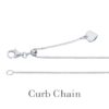 Adjustable Silver Curb Chain