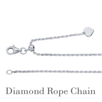 Adjustable Silver Rope Chain