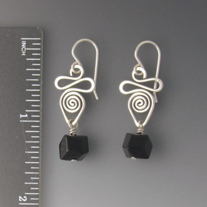 Black Onyx Earrings, ers-816