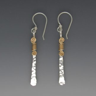 Silver and Gold Earrings, ersg-830