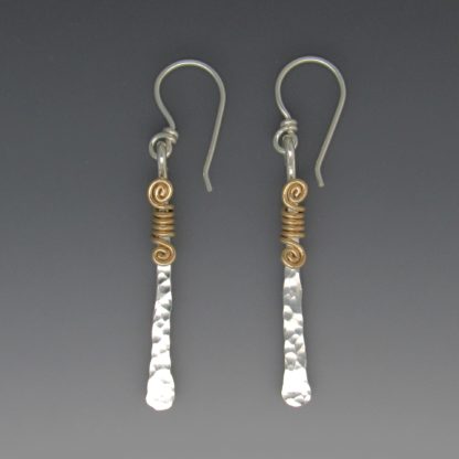 Silver and Gold Earrings, ersg-830